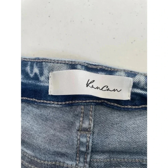 Women's KanCan Jeans Skinny Stonewash Sz 9 Blue Heavily Distressed Patches 0100 - Picture 10 of 11